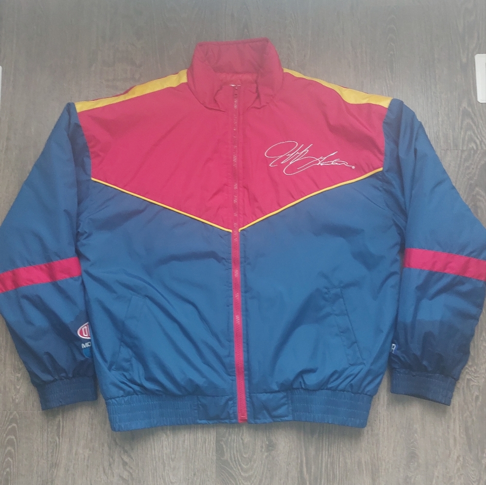 Vintage Nascar Chase Authentics Jeff Gordan zip up jacket. Blue red yellow